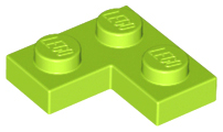Lime Plate 2 x 2 Corner