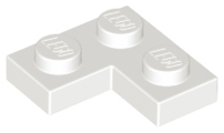 White Plate 2 x 2 Corner