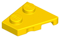 Yellow Wedge, Plate 2 x 2  Left