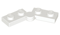 White Hinge Plate 1 x 4 Swivel (2429 / 2430)