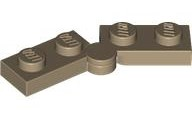 Dark Tan Hinge Plate 1 x 4 Swivel (2429 / 2430)