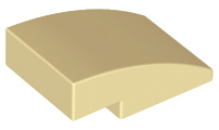 Tan Slope, Curved 3 x 2