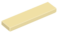 Tan Tile 1 x 4