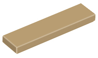 Dark Tan Tile 1 x 4
