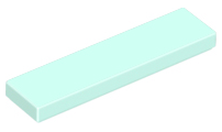 Light Aqua Tile 1 x 4