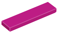 Magenta Tile 1 x 4