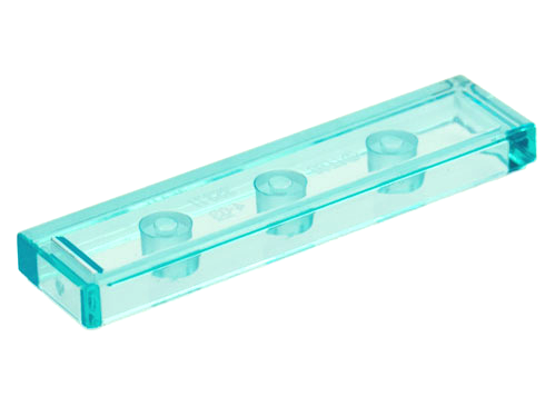 Trans-Light Blue Tile 1 x 4