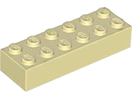 Tan Brick 2 x 6