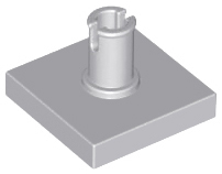 Light Bluish Gray Tile, Modified 2 x 2 with Pin