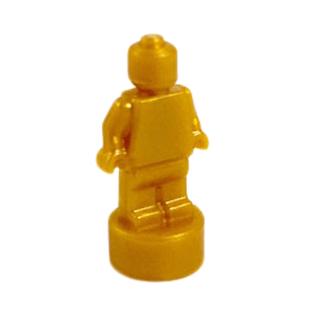 Pearl Gold Minifigure, Utensil Statuette / Trophy - 90398