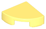 Bright Light Yellow Tile, Round 1 x 1 Quarter