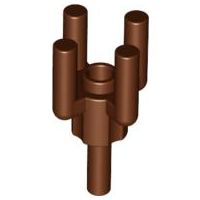 Reddish Brown Bar 1.2L with Top Stud and 4 Bar Arms Up (Palm Tree Top)