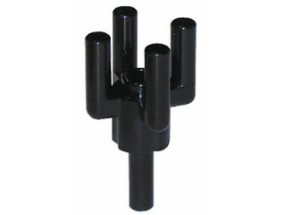 Black Bar 1.2L with Top Stud and 4 Bar Arms Up (Palm Tree Top)