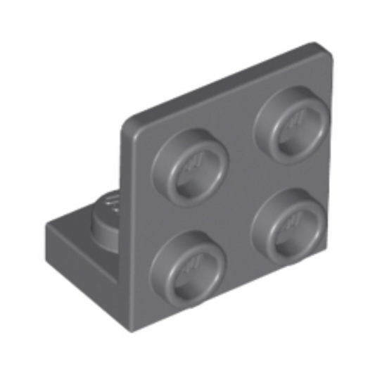 Dark Bluish Gray Bracket 1 x 2 - 2 x 2 Inverted