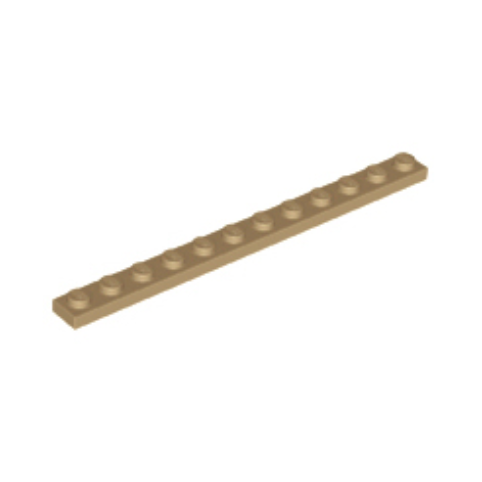 Dark Tan Plate 1 x 12