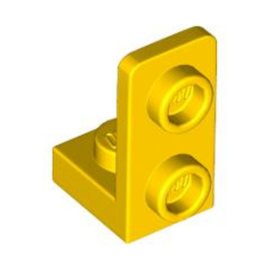 Yellow Bracket 1 x 1 - 1 x 2 Inverted