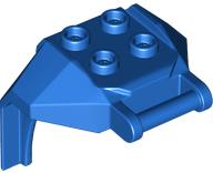 Blue Large Figure Armor, Chest with 4 Studs and Bar Handle