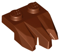 Reddish Brown Plate, Modified 1 x 2 with 3 Claws / Rock Fingers