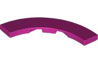 Magenta Tile, Round Corner 4 x 4 Macaroni