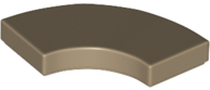 Dark Tan Tile, Round Corner 2 x 2 Macaroni
