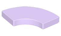 Lavender Tile, Round Corner 2 x 2 Macaroni