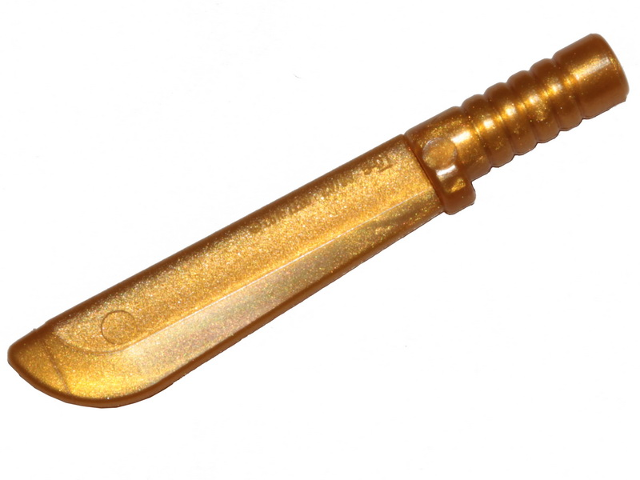 Pearl Gold Minifigure, Weapon Machete