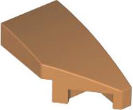Medium Nougat Wedge 2 x 1 x 2/3 Right