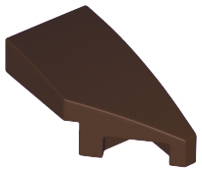 Dark Brown Wedge 2 x 1 x 2/3 Right