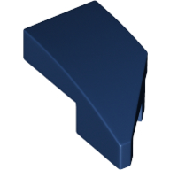 Dark Blue Wedge 2 x 1 x 2/3 Left
