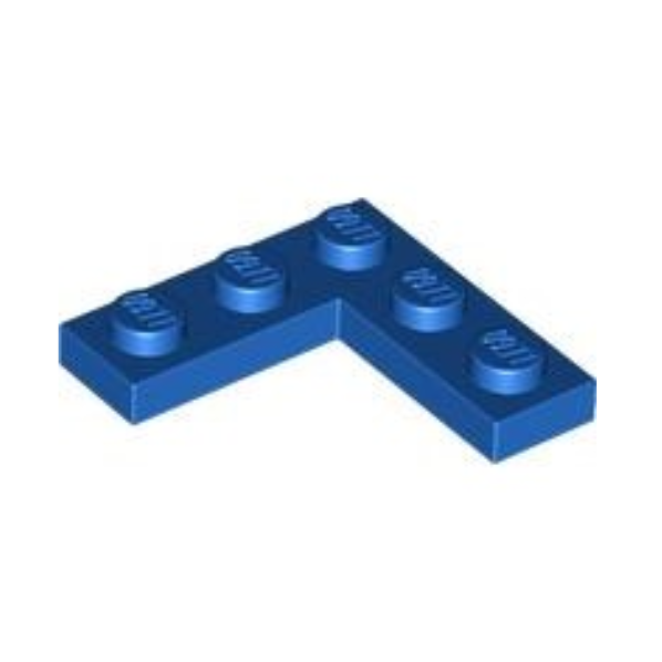 Blue Plate 3 x 3 Corner