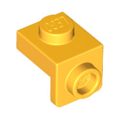 Bright Light Orange Bracket 1 x 1 - 1 x 1