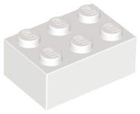 White Brick 2 x 3