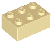 Tan Brick 2 x 3