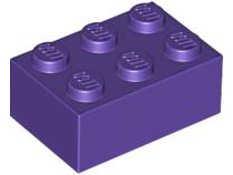 Dark Purple Brick 2 x 3