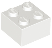 White Brick 2 x 2