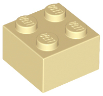 Tan Brick 2 x 2