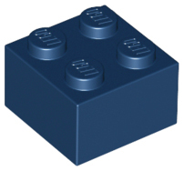 Dark Blue Brick 2 x 2
