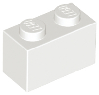 White Brick 1 x 2