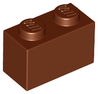 Reddish Brown Brick 1 x 2