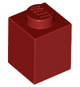 Dark Red Brick 1 x 1