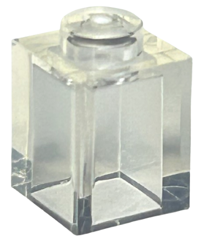 Trans-Clear Brick 1 x 1