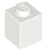 White Brick 1 x 1