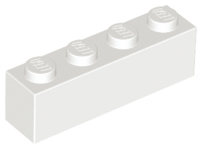 White Brick 1 x 4