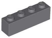 Dark Bluish Gray Brick 1 x 4