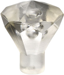Trans-Clear Rock 1 x 1 Jewel 24 Facet