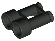 Black Minifigure, Utensil Binoculars Town