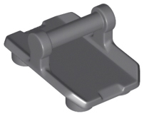 Dark Bluish Gray Plate, Modified 2 x 3 Inverted with 4 Studs and Bar Handle on Bottom (Rocker Plate)