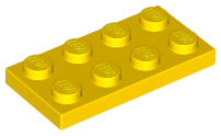 Yellow Plate 2 x 4