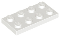 White Plate 2 x 4