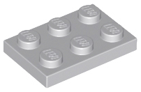 Light Bluish Gray Plate 2 x 3